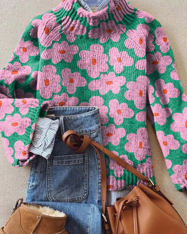 Blossom Days Knit Turtleneck