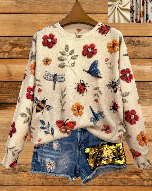 Wildflower Whimsy™ Knit Sweater