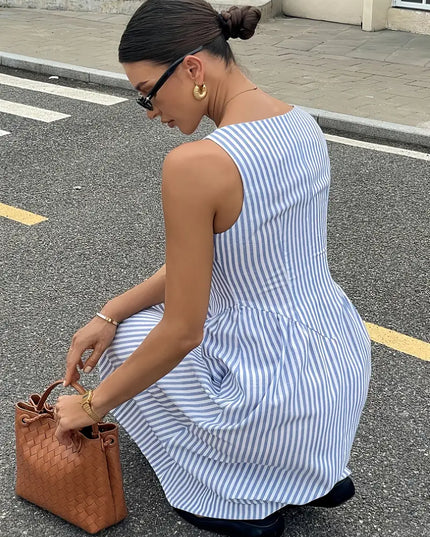 Seaside Muse™ Striped Midi Dress
