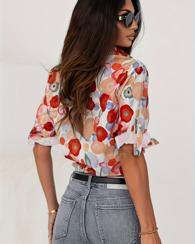 Mylene | Colourful Floral Blouse