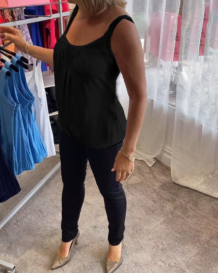 Vangie | Graceful Pleated Top