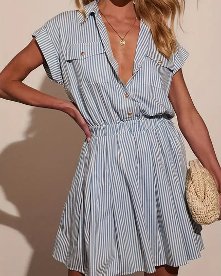 Marina Skies™ Striped Mini Dress