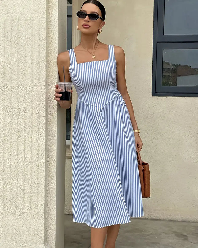 Seaside Muse™ Striped Midi Dress