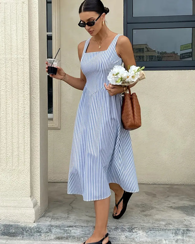 Seaside Muse™ Striped Midi Dress