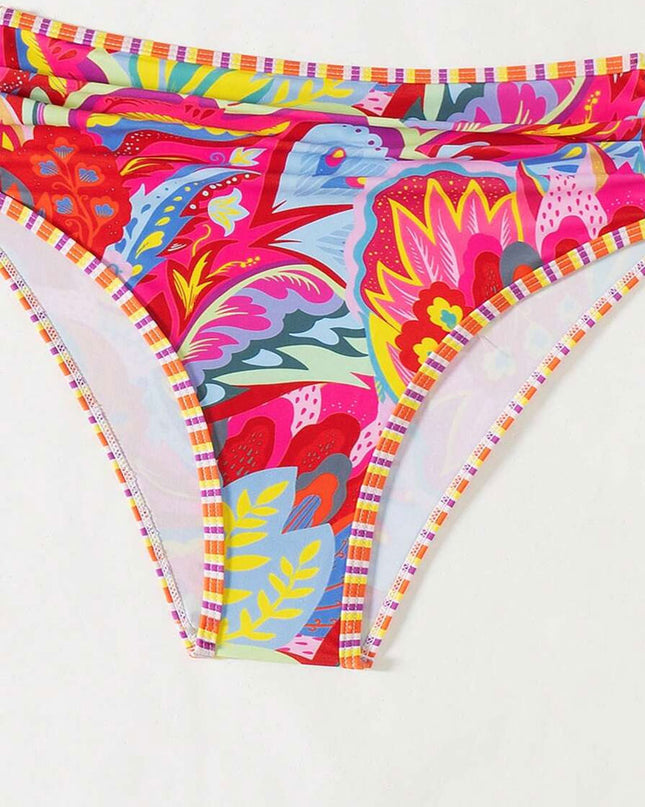 Tropical Carnival High-Waist Bikini