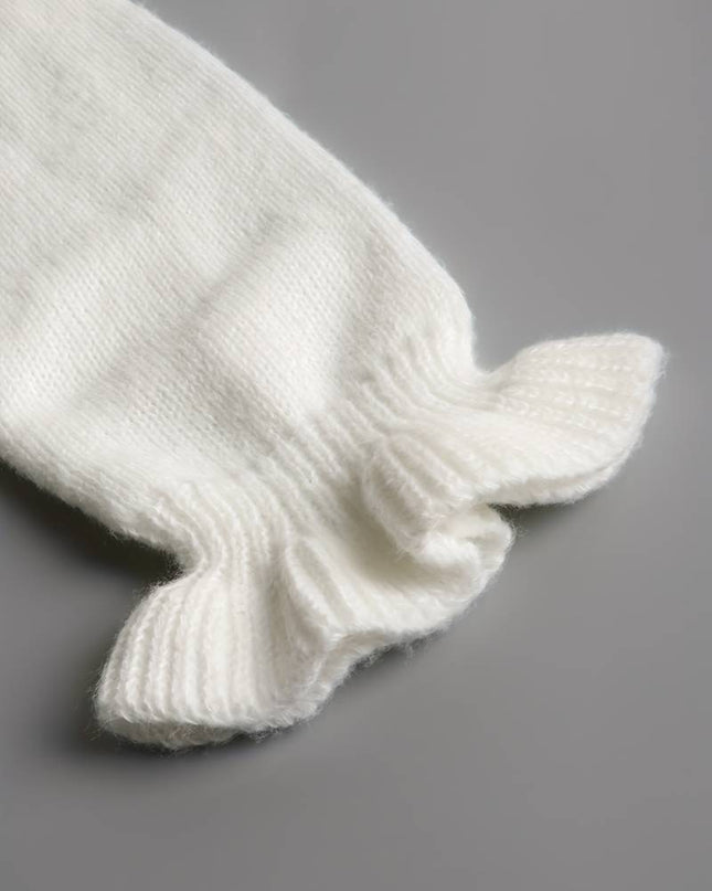 Mara | Plain Sweater With V-Neck and Buttons