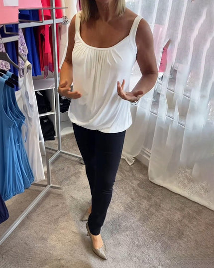 Vangie | Graceful Pleated Top