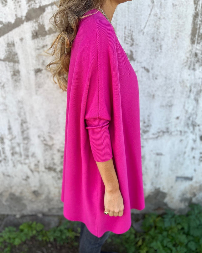 Amely | Batwing Knit Top