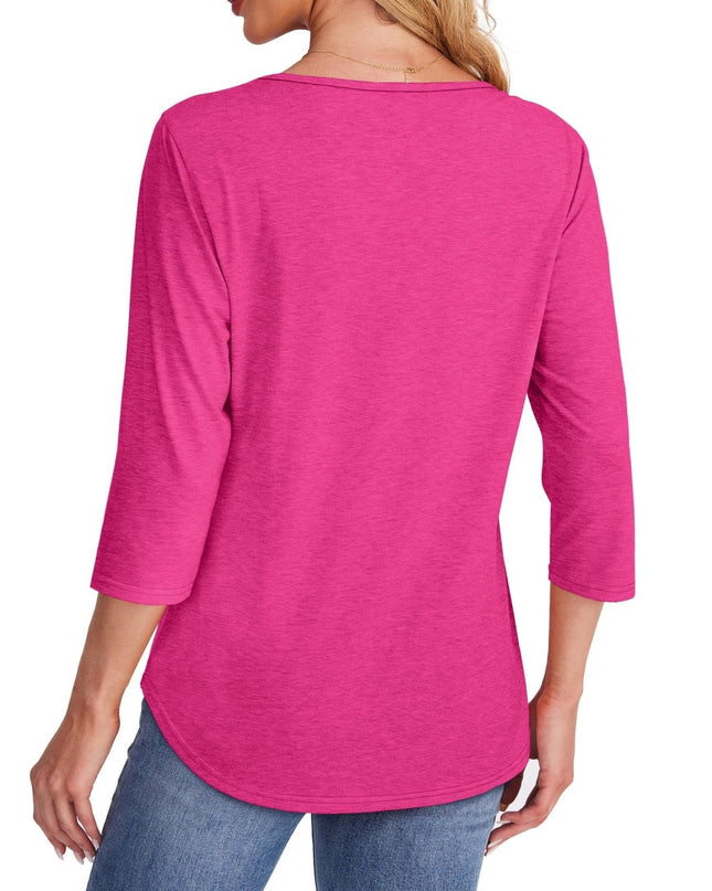 Mona | Pleated 3/4 Sleeve Top