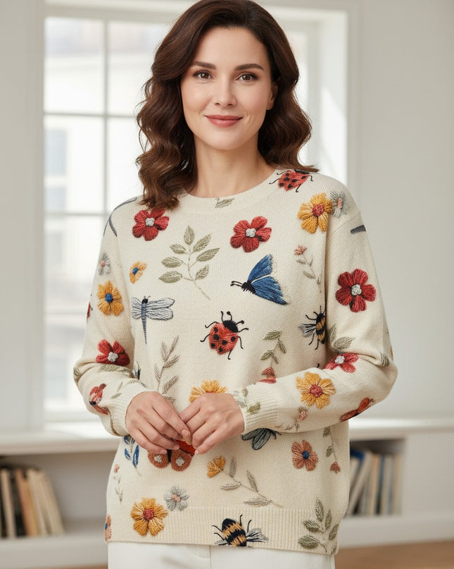 Wildflower Whimsy™ Knit Sweater