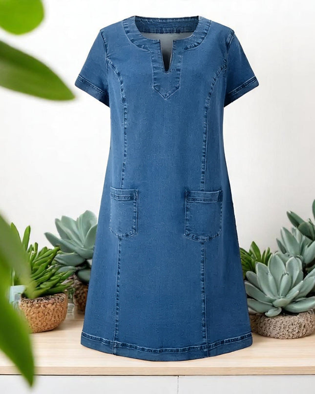 Gidget | Graceful Denim Dress