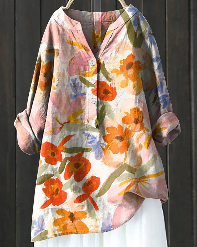 Emilia | Floral Accent Blouse