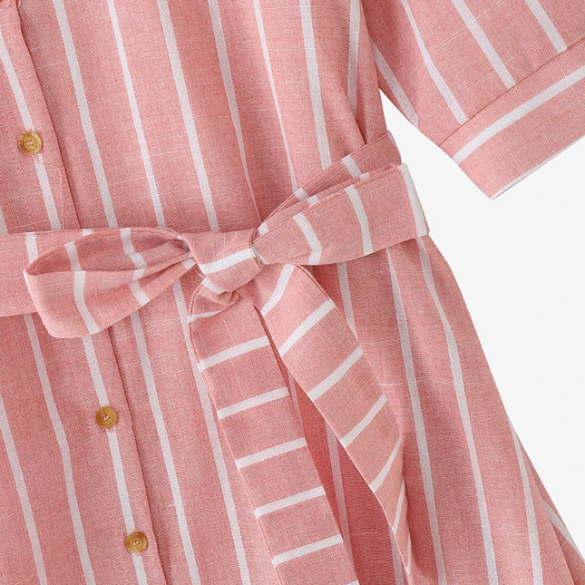 Blush Shoreline™ Belted Shirt Dress