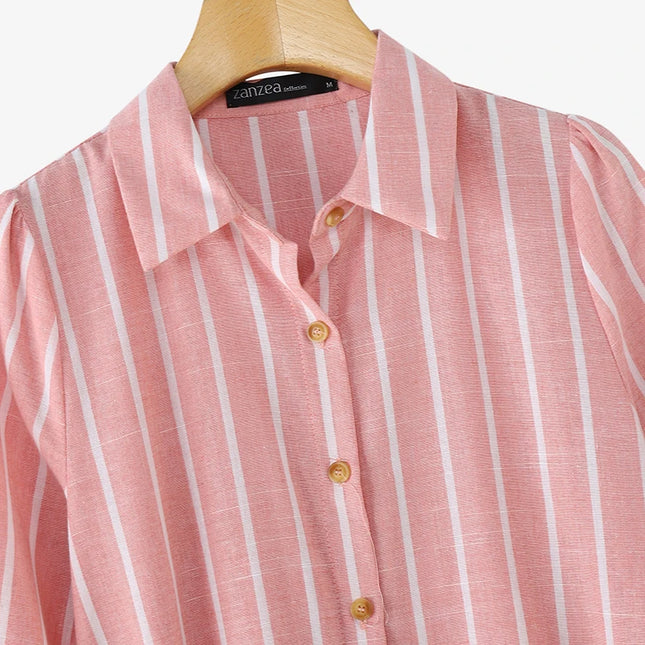 Blush Shoreline™ Belted Shirt Dress