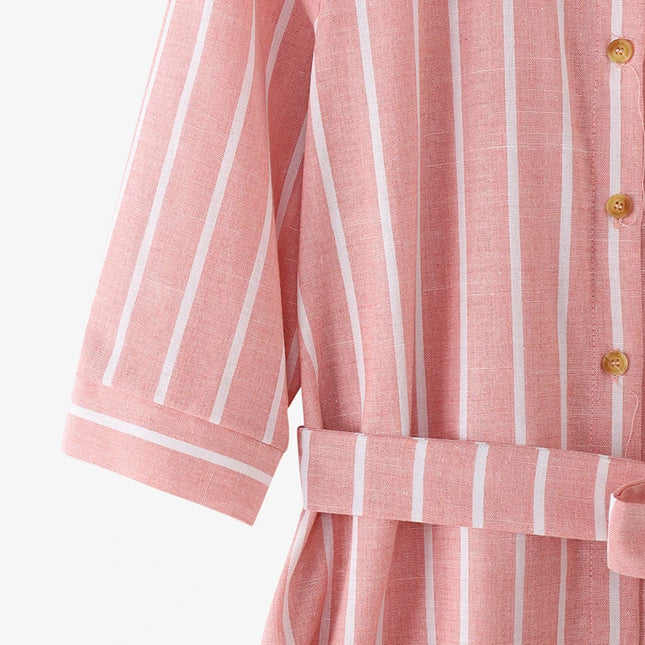 Blush Shoreline™ Belted Shirt Dress