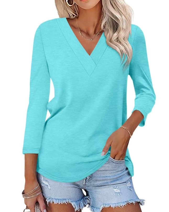 Mika | Classic V-Neck Tee