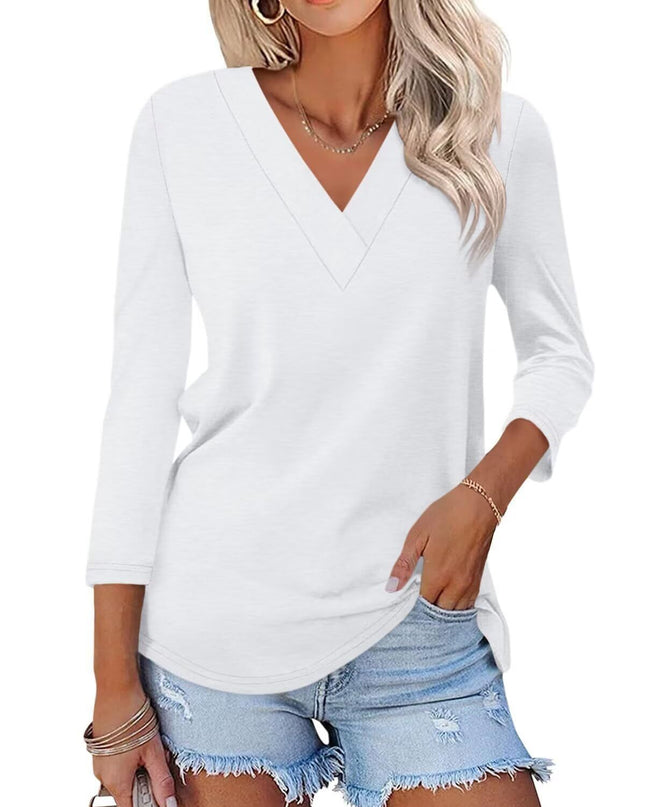 Mika | Classic V-Neck Tee