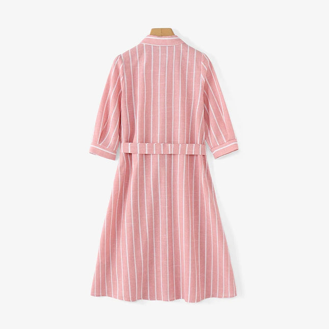 Blush Shoreline™ Belted Shirt Dress