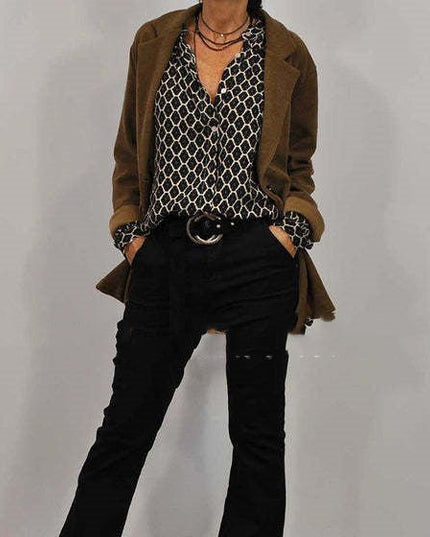 Antonia | Graceful Patterned Long-Sleeve