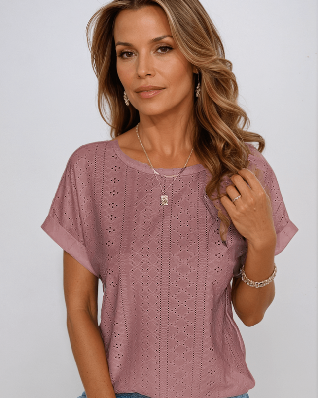 Liamo | Oceanview Eyelet Top