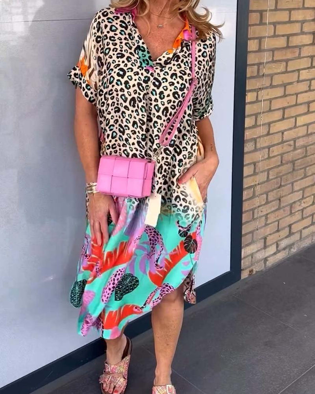 Seraphina | Casual Leopard Print Dress