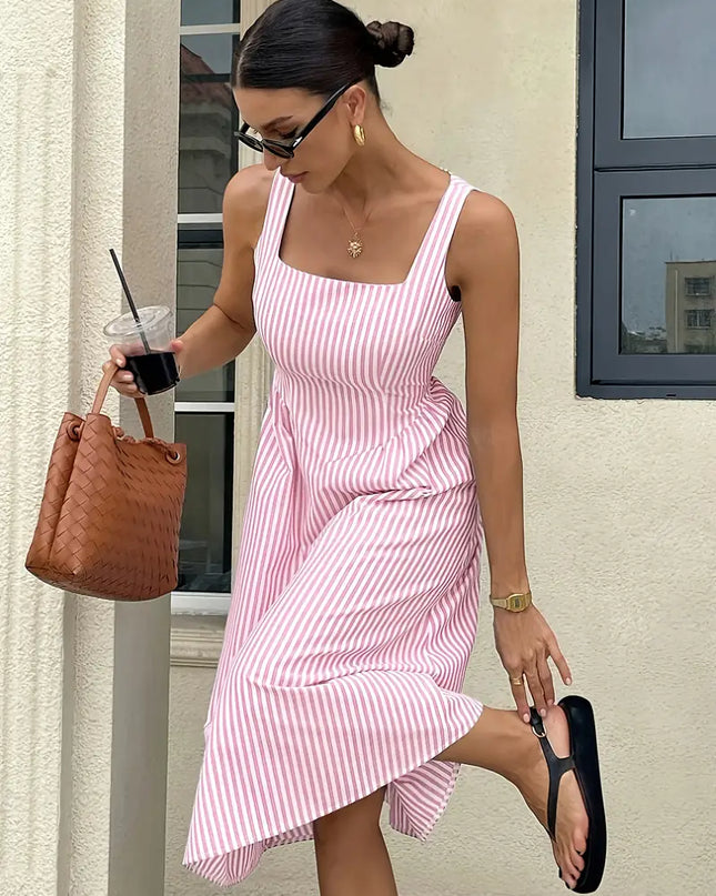 Seaside Muse™ Striped Midi Dress