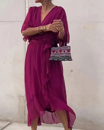 Shelly | Elegant v-neck Dress