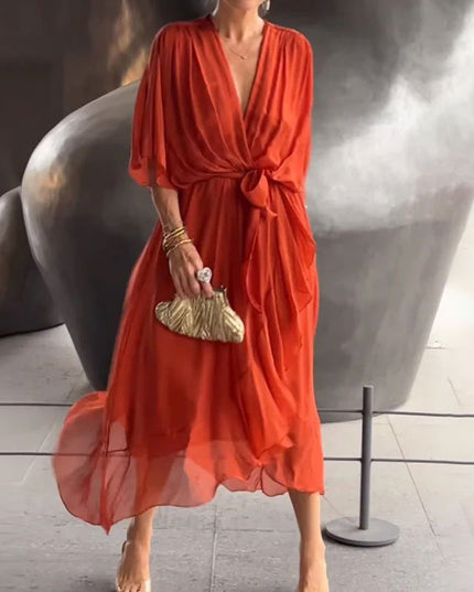 Shelly | Elegant v-neck Dress